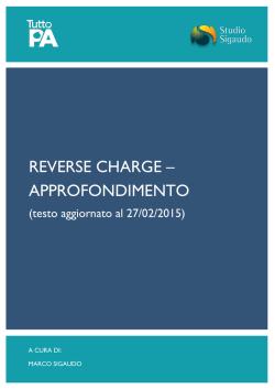 REVERSE CHARGE – APPROFONDIMENTO