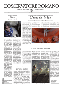 L`OSSERVATORE ROMANO
