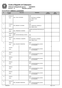 Il ruolo dell`udienza collegiale della sezione lavoro di Corte d