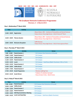 7th Graduate Network Conference Programme