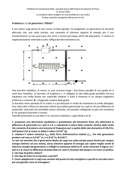 Fisica problema 1 e 2 integrale - Liceo B Croce