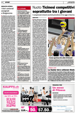 Il Corriere del Ticino, 12.03.2015