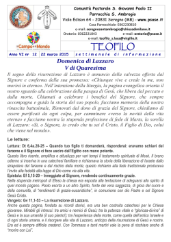 Teofilo nr 12 2015-03-22 - Parrocchia di Sant`Ambrogio in Seregno