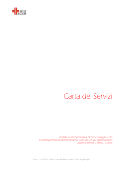 Scarica la nostra Carta dei Servizi