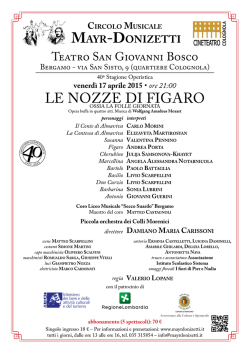 20150417 Le nozze di Figaro.indd - Circolo musicale Mayr