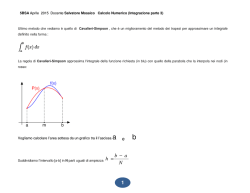 5bsa integrazione numerica parte 3