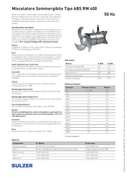 Miscelatore Sommergibile Tipo ABS RW 400 50 Hz