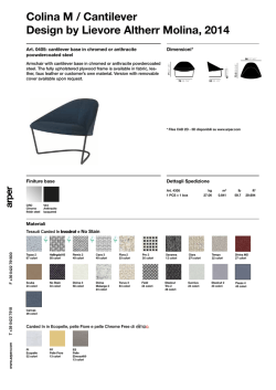 Colina M / Cantilever Design by Lievore Altherr Molina, 2014