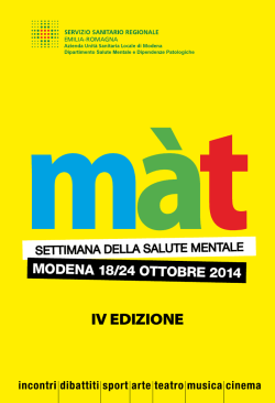 IV EDIZIONE - Mat Modena