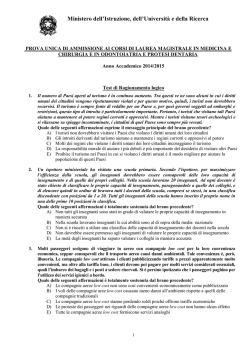 i quesiti e le risposte