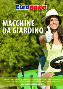 nuovo catalogo macchine da giardino