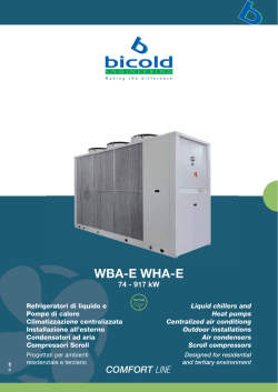 WBA-E WHA-E - Bicold Engineering