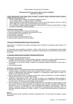 Specialit&agrave; medicinale TAMSULOSINA EG