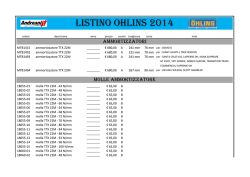 Listino Ohlins 2014 - MTB