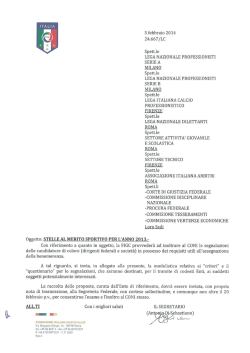 5 febbraio 2014 24.667 /LC Spett.! e LEGA NAZIONALE