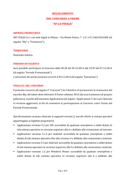 Guida al Bando volontari 2015