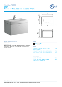 Mobile sottolavabo con cassetto 80 cm (Modello