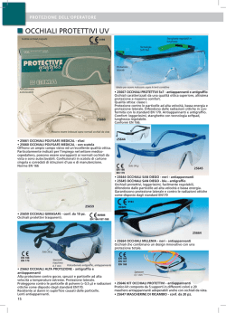 OCCHIALI PROTETTIVI UV - digiBel MEDICAL DEVICES &copy; il