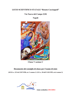 doc 15 maggio V C - Liceo Scientifico Statale "Renato Caccioppoli"