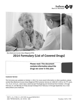 2014 Formulary (List of Covered Drugs)