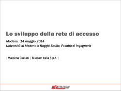 Le reti di Accesso