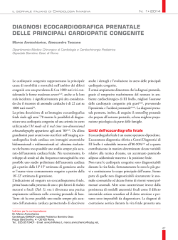 diagnosi ecocardiografica prenatale delle principali cardiopatie