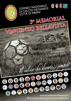 Scarica la brochure del Memorial 2014