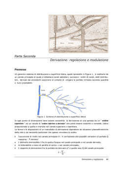 Parte seconda -Derivazione e Regolazione