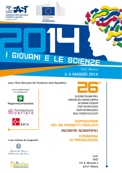 I GIOVANI E LE SCIENZE