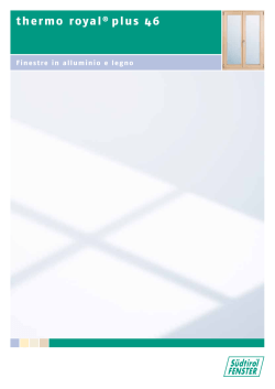 Scheda tecnica - S&uuml;dtirol Fenster