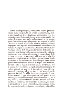 Il mio lavoro principale, il mio primo lavoro , quello uf