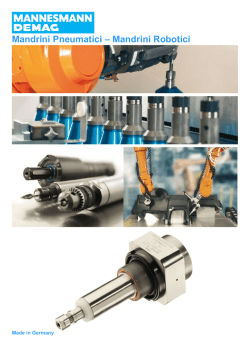 Mandrini Pneumatici &ndash; Mandrini Robotici