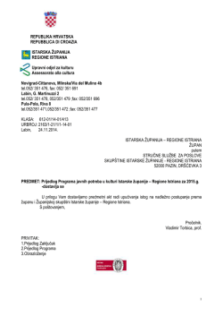 Prijedlog Programa - Istarska županija