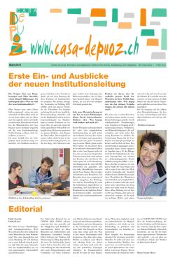 Erste Ein- und Ausblicke der neuen