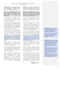 1 änderungen zu landesgesetzen in den bereichen