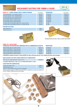 RISCALDANTI ELETTRICI PER TIMBRI A CALDO