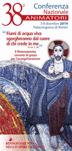 Depliant aggiornato - Rinnovamento nello Spirito Santo