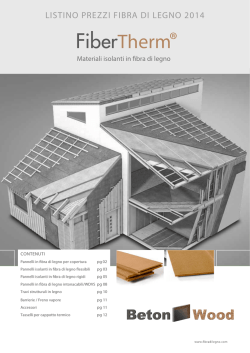 Pannelli isolanti in fibre di legno rigidi