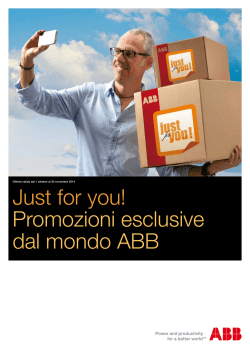 Offerta valida dal 1 ottobre al 30 novembre 2014