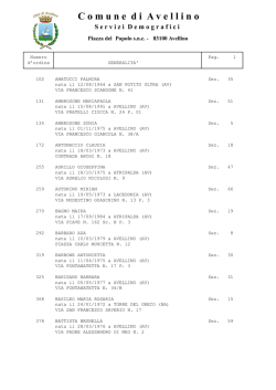Elenco scrutatori - Comune di Avellino