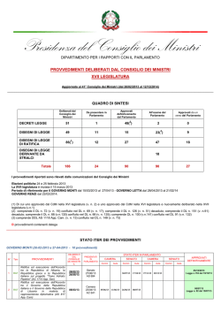 Presidenza del Consiglio dei Ministri