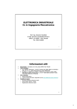 Parti 1 e 2 - Elettronica.ingre