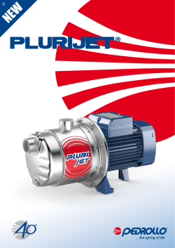 PLURIJET&reg; - Pedrollo