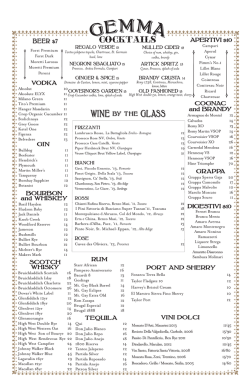 cocktails - The Bowery Hotel