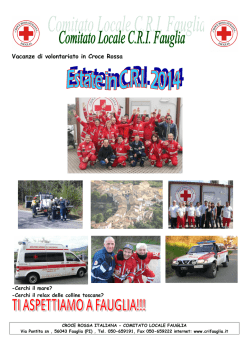 brochure completa - Comitato Locale CRI FAUGLIA