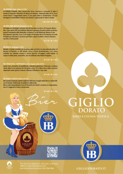 Menu - giglio dorato