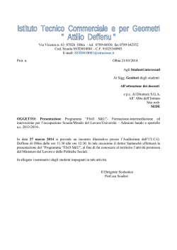 Presentazione Progetto Fixo - ITCG Attilio Deffenu Olbia