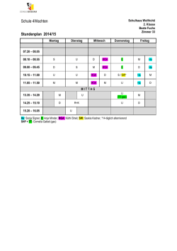 2. Klasse SJ 2014/15