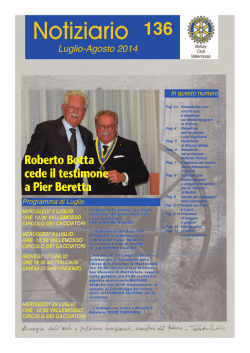 Bollettino n. 136 luglio