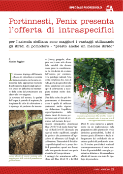 Agrisicilia n. 5/2014 - Fenix presenta i portinnesti intraspecifici